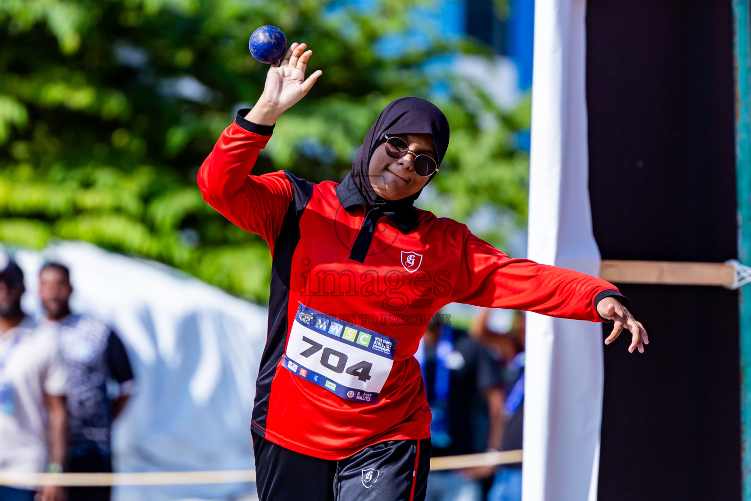 Day 3 of MWSC Interschool Athletics Championships 2024 held in Hulhumale Running Track, Hulhumale, Maldives on Monday, 11th November 2024. Photos by:  Nausham Waheed / Images.mv