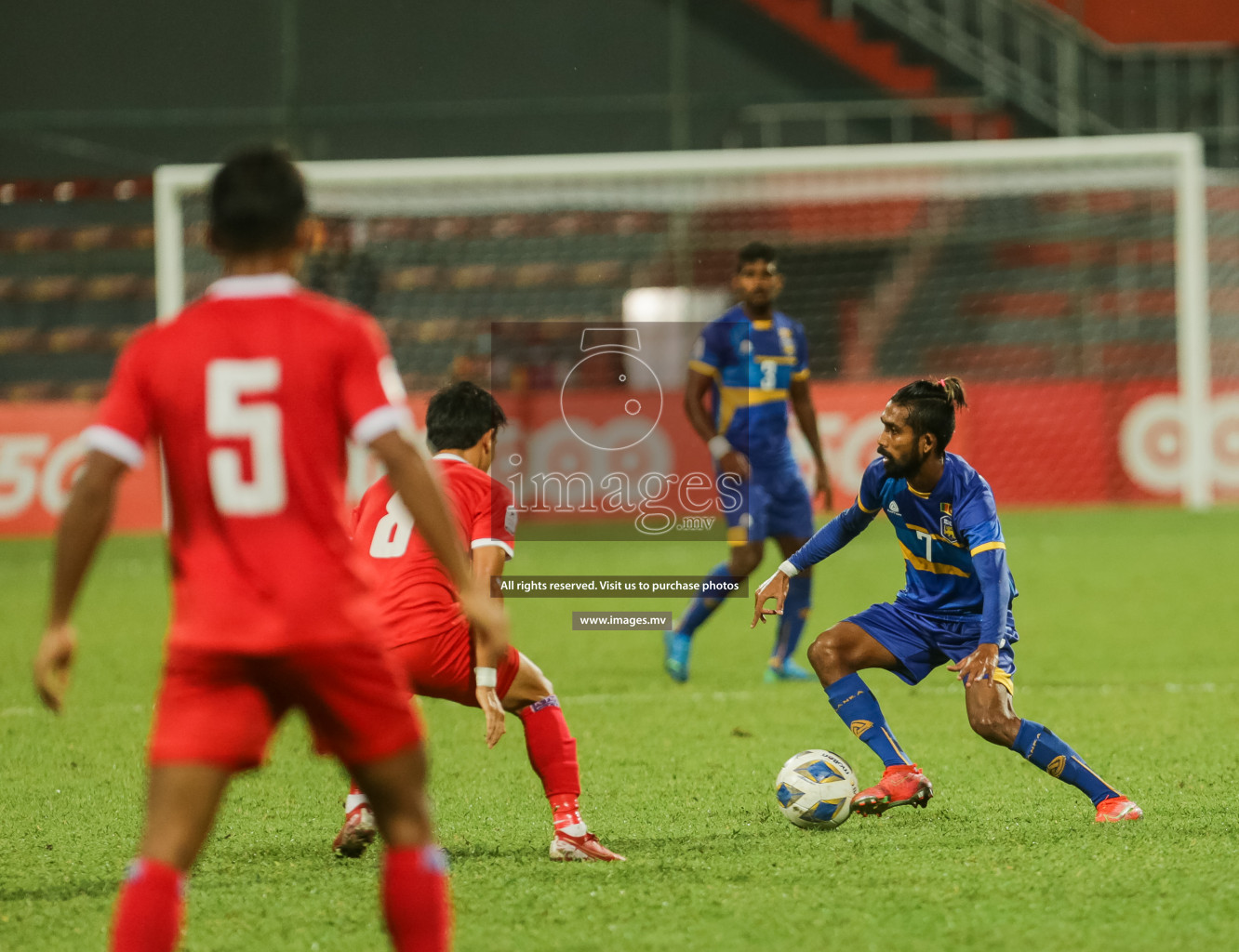 Nepal vs Sri Lanka in SAFF Championship 2021 held on 4th October 2021 in Galolhu National Stadium, Male', Maldives