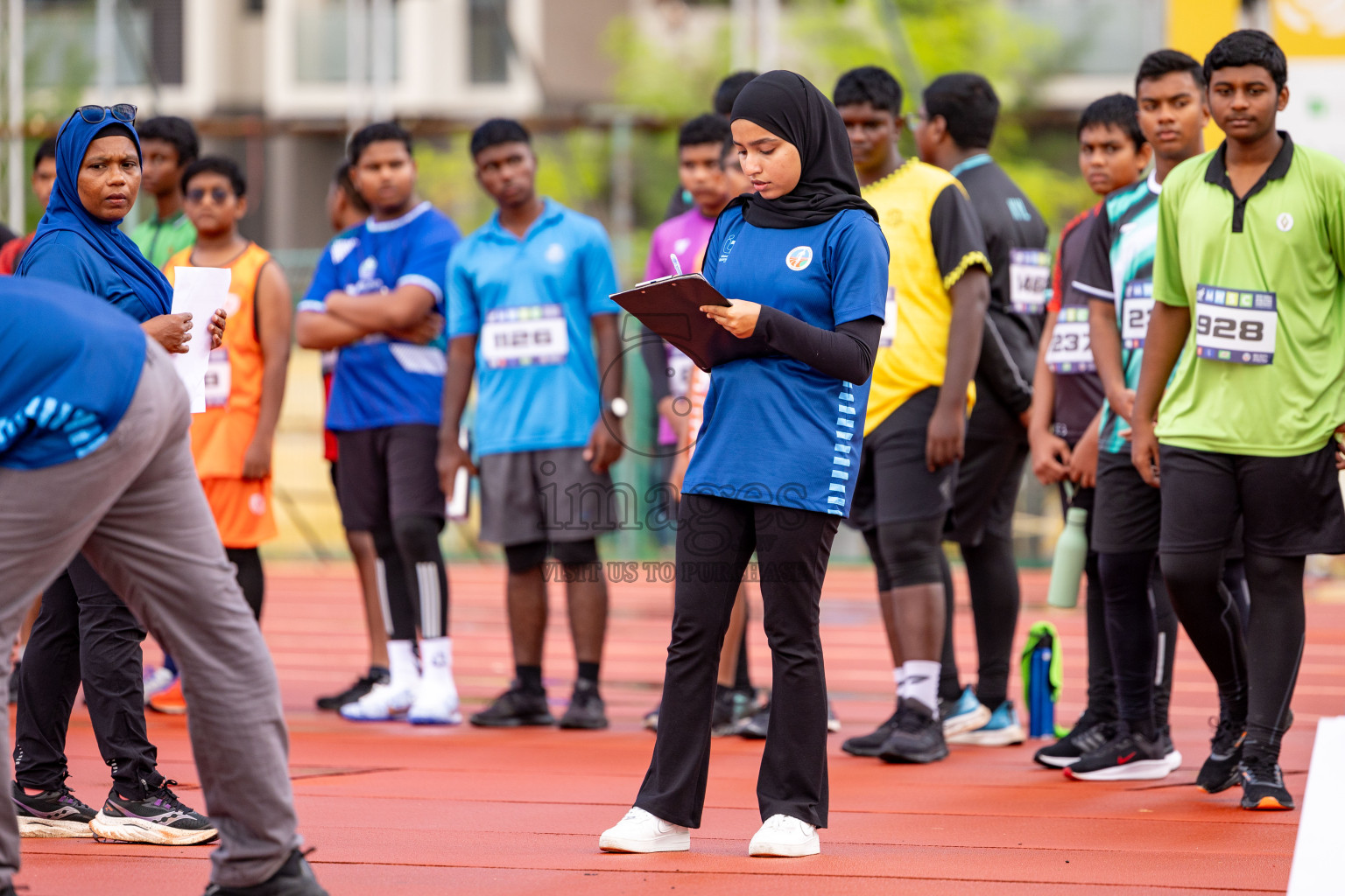 Day 1 of MWSC Interschool Athletics Championships 2024 held in Hulhumale Running Track, Hulhumale, Maldives on Saturday, 9th November 2024. 
Photos by: Ismail Thoriq, Hassan Simah / Images.mv