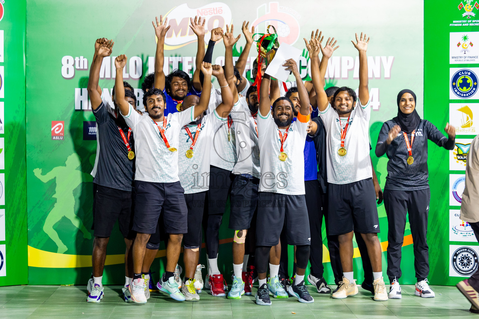 1st Division Final of 8th Inter-Office/Company Handball Tournament 2024, held in Handball ground, Male', Maldives on Tuesday, 11th September 2024 Photos: Nausham Waheed/ Images.mv