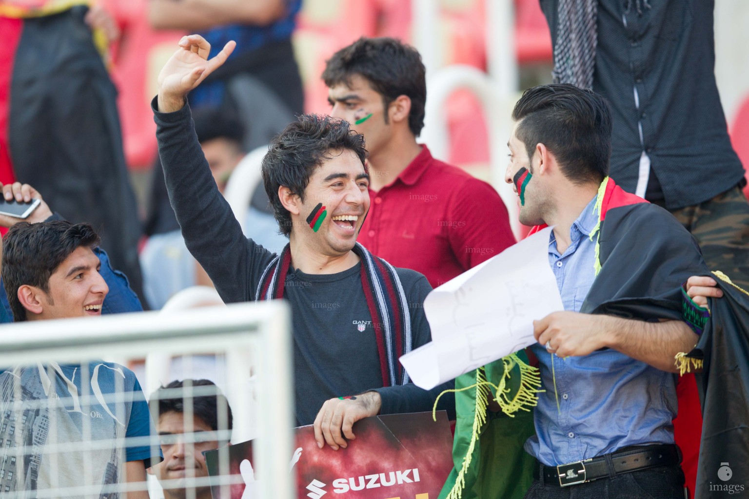 India vs Afghanistan in the final of SAFF Suzuki Cup held in Thiruvananthapuram, India, Sunday, January. 03, 2015.  (Images.mv Photo/ Mohamed Ahsan).
