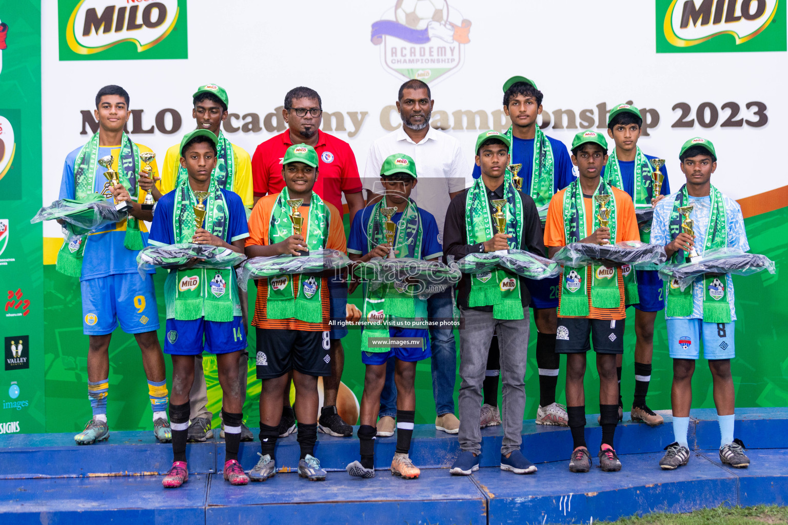 Day 2 of MILO Academy Championship 2023 (u14) was held in Henveyru Stadium Male', Maldives on 4th November 2023. Photos: Nausham Waheed / images.mv