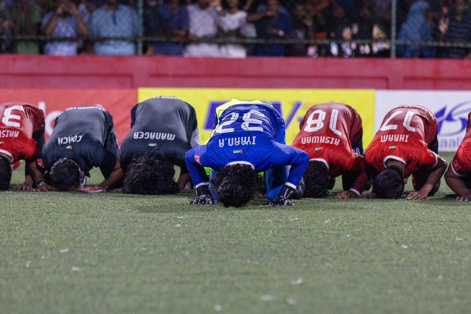 HDh Nolhivaran vs HDh Nolhivaranfaru in Day 18 of Golden Futsal Challenge 2024 was held on Thursday, 1st February 2024, in Hulhumale', Maldives Photos: Nausham Waheed, / images.mv