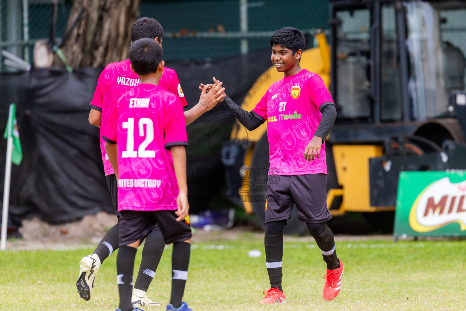 Day 1 of MILO Academy Championship 2025 (U-12) was held at Henveiru Stadium in Male', Maldives on Thursday, 1st May 2025. Photos: Nausham Waheed / images.mv