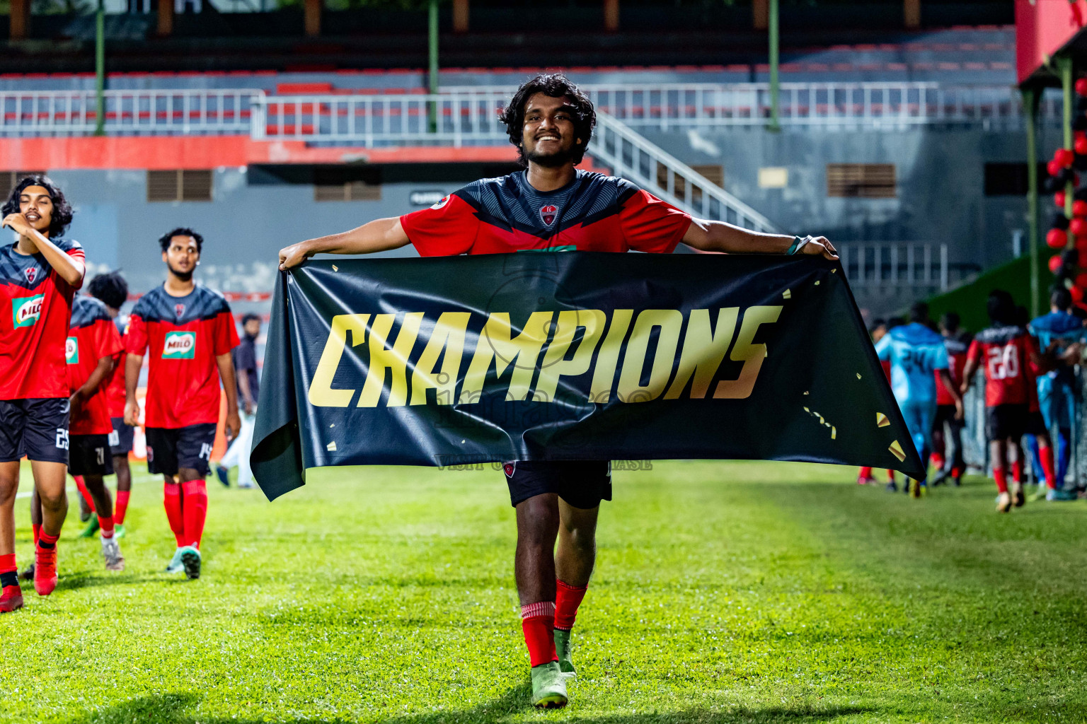 Super United Sports vs TC Sports Club in the Final of Under 19 Youth Championship 2024 was held at National Stadium in Male', Maldives on Monday, 1st July 2024. Photos: Nausham Waheed / images.mv