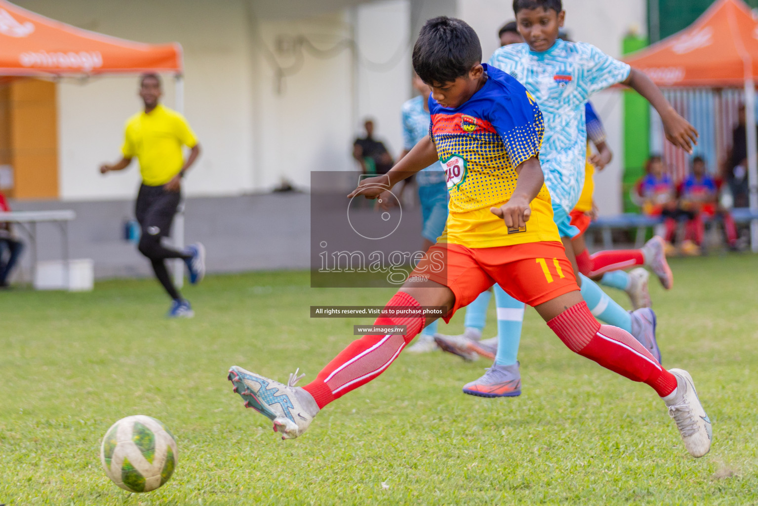 Day 1 of MILO Academy Championship 2023 (U12) was held in Henveiru Football Grounds, Male', Maldives, on Friday, 18th August 2023. 
Photos: Shuu Abdul Sattar / images.mv