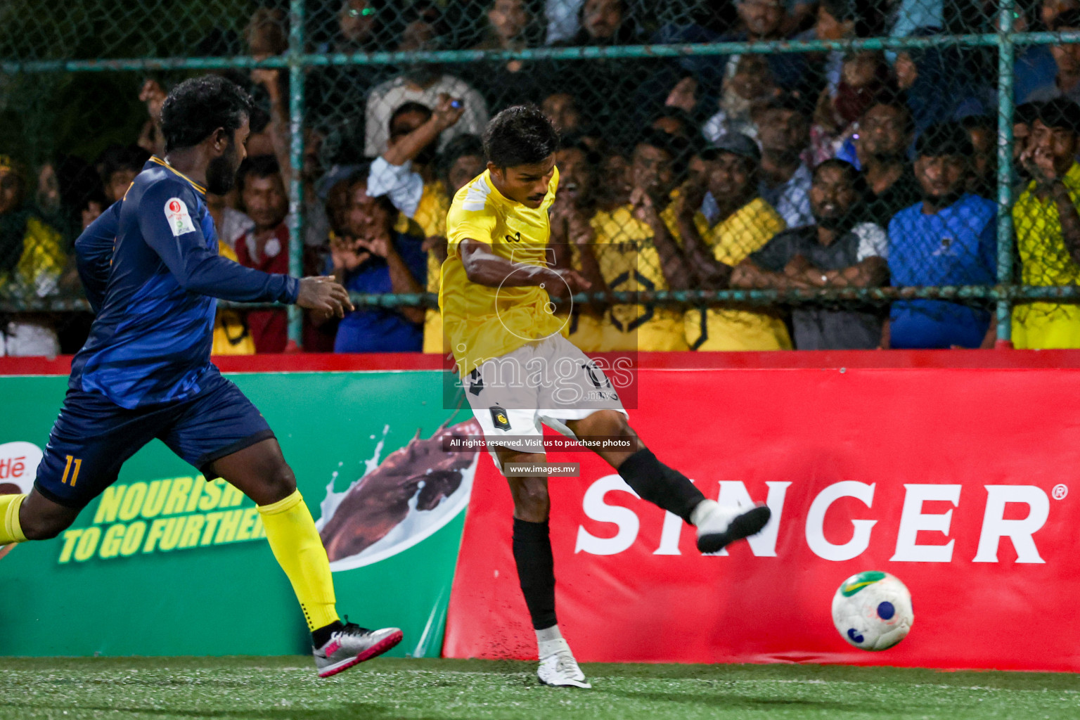 RRC vs Customs RC in Club Maldives Cup 2023 held in Hulhumale, Maldives, on Tuesday, 18th July 2023 Photos: Hassan Simah / images.mv