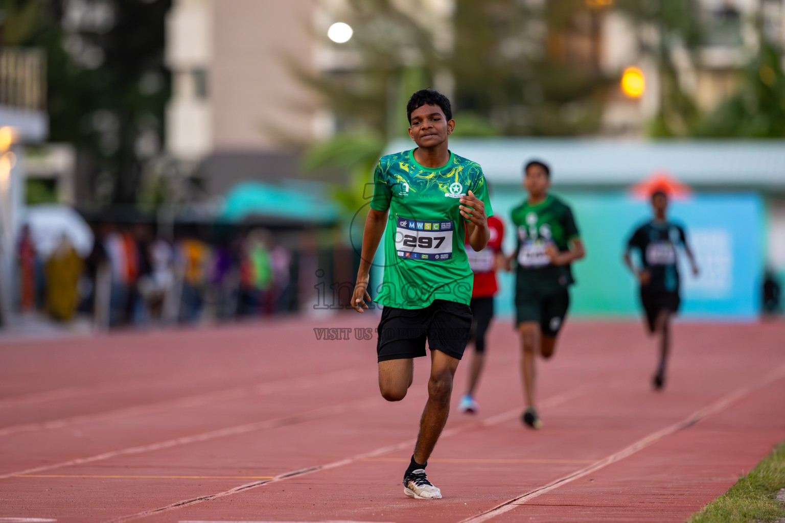 Day 1 of MWSC Interschool Athletics Championships 2024 held in Hulhumale Running Track, Hulhumale, Maldives on Saturday, 9th November 2024. Photos by: Ismail Thoriq / Images.mv