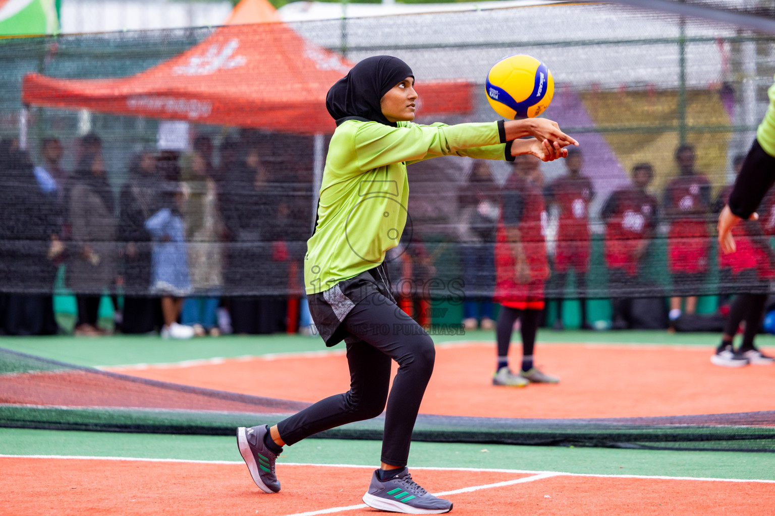 Day 2 of Interschool Volleyball Tournament 2024 was held in Ekuveni Volleyball Court at Male', Maldives on Sunday, 24th November 2024. Photos: Nausham Waheed / images.mv