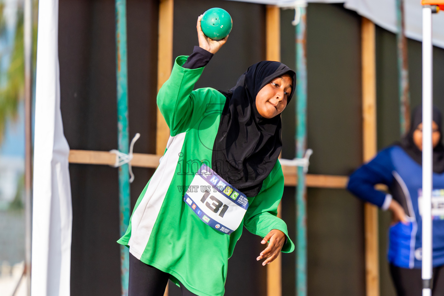 Day 3 of MWSC Interschool Athletics Championships 2024 held in Hulhumale Running Track, Hulhumale, Maldives on Monday, 11th November 2024. Photos by:  Nausham Waheed / Images.mv