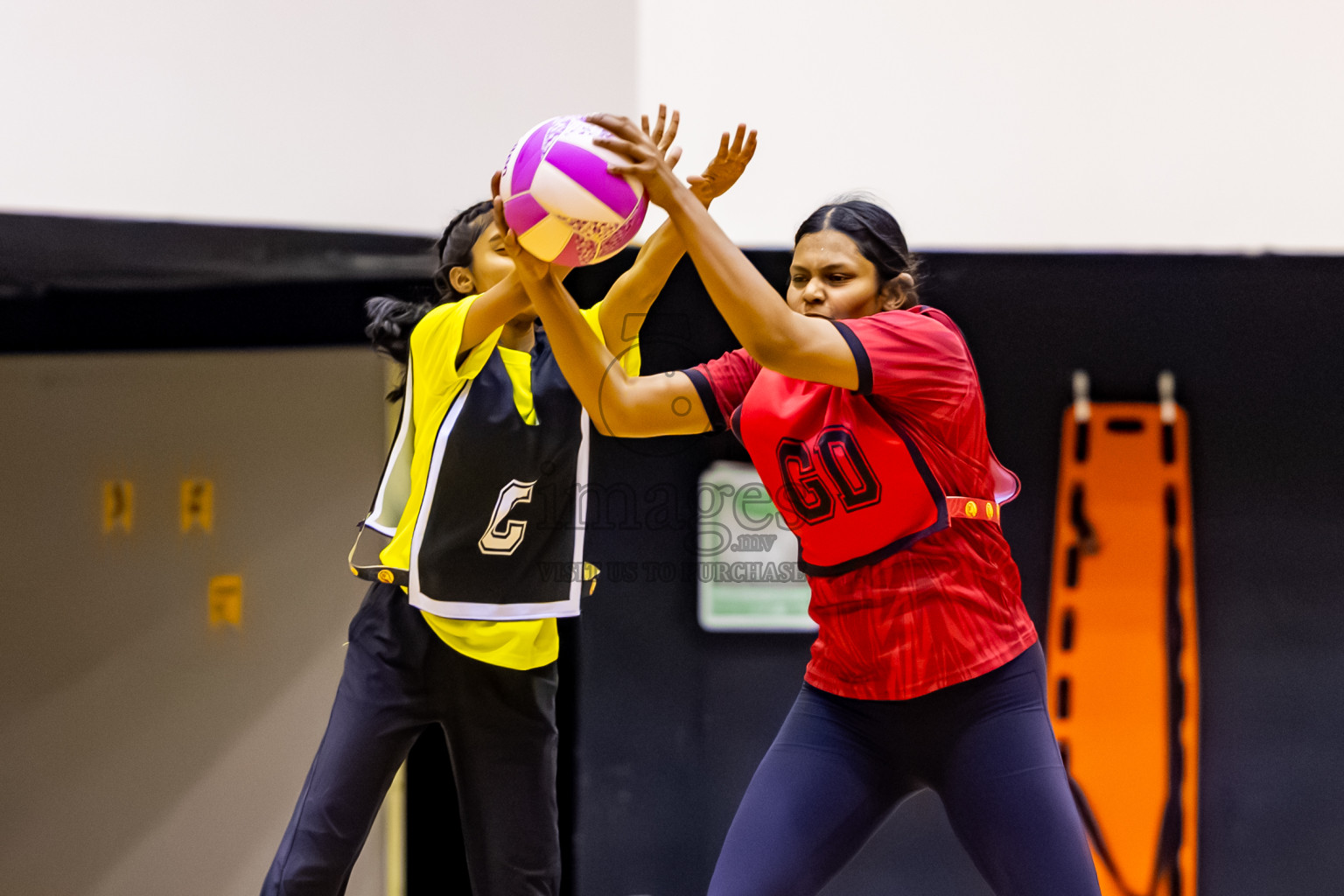 C Matrix vs KYRC in Day 2 of 24th Milo Netball Association Championship held in Social Center at Male', Maldives on Tuesday, 2nd September 2025. Photos: Nausham Waheed / images.mv