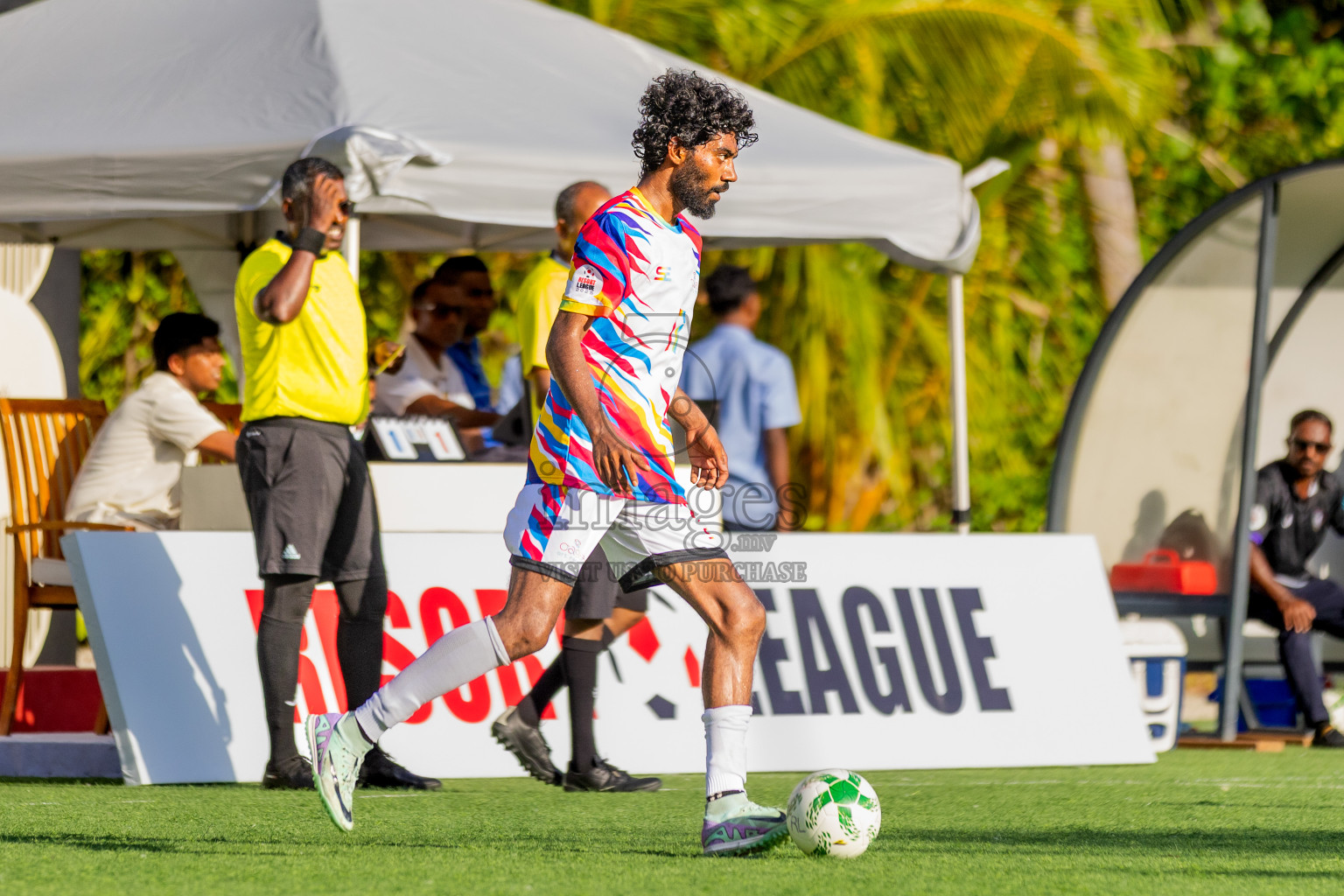 Oaga vs Oblu Experience in Resort League 2025 (North Male Zone) day 10 was held on Friday, 12th September 2025 in One And Only Reethi Rah Maldives Resort, Photos: Areef Adam / images.mv