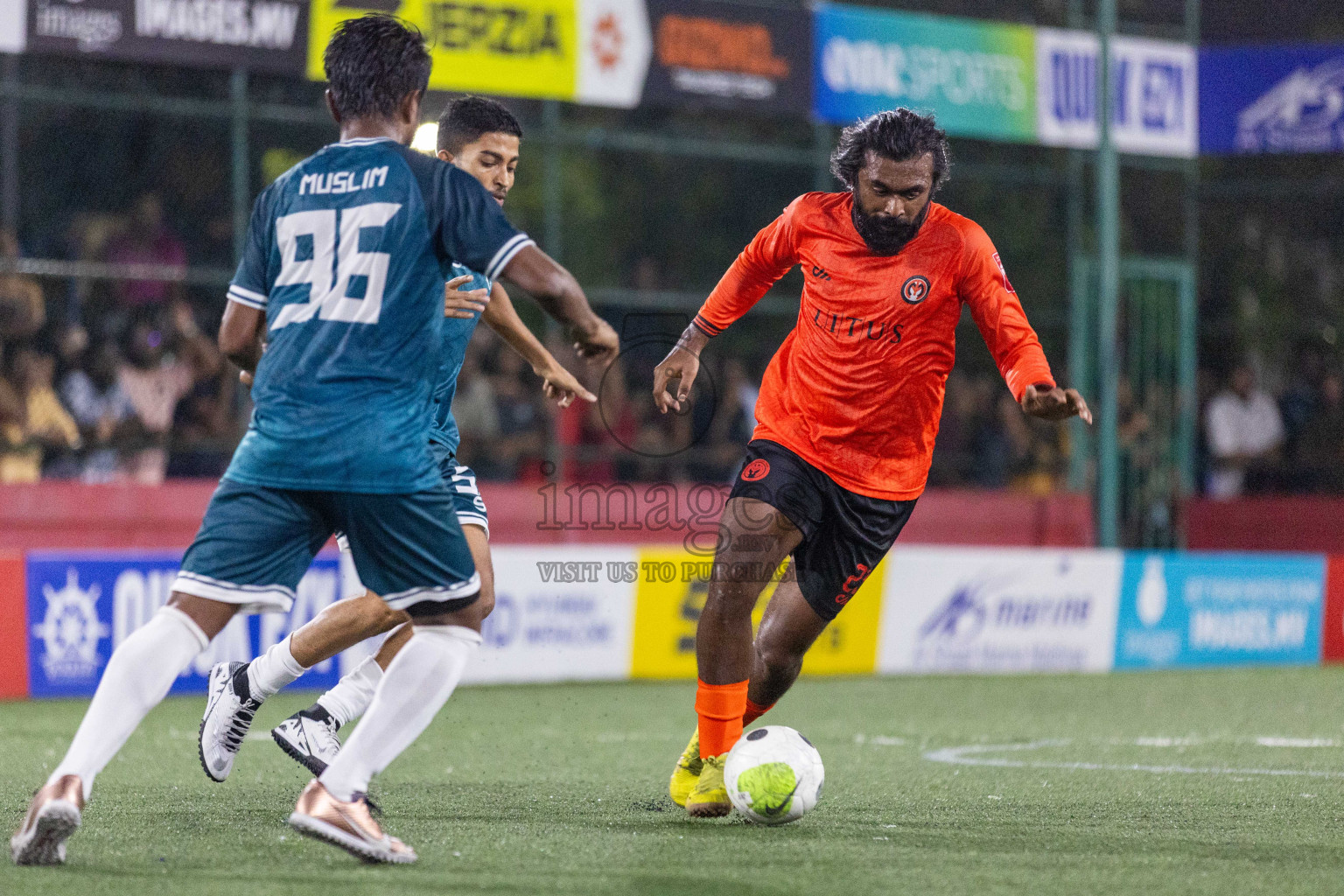 R Dhuvaafaru vs R Meedhoo in Day 8 of Golden Futsal Challenge 2024 was held on Monday, 22nd January 2024, in Hulhumale', Maldives Photos: Nausham Waheed / images.mv