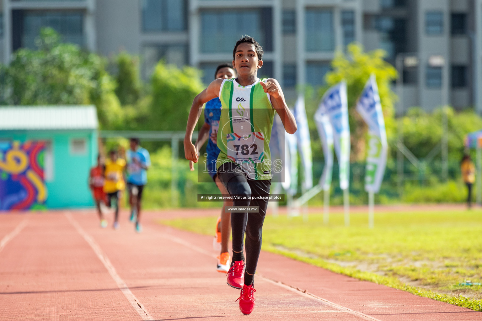 Day three of Inter School Athletics Championship 2023 was held at Hulhumale' Running Track at Hulhumale', Maldives on Tuesday, 16th May 2023. Photos: Nausham Waheed / images.mv