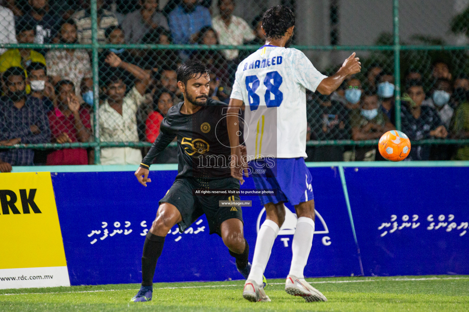 Prison Club vs MACL in the Quarter Finals of Club Maldives 2021 held at Hulhumale;, on 12th December 2021 Photos: Nasam / images.mv