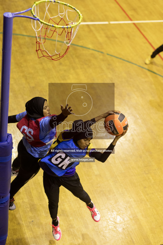 Kulhudhuffushi Y & R.C vs Mahibadhoo SC in the Milo National Netball Tournament 2022 on 18 July 2022, held in Social Center, Male', Maldives. Photographer: Shuu / Images.mv