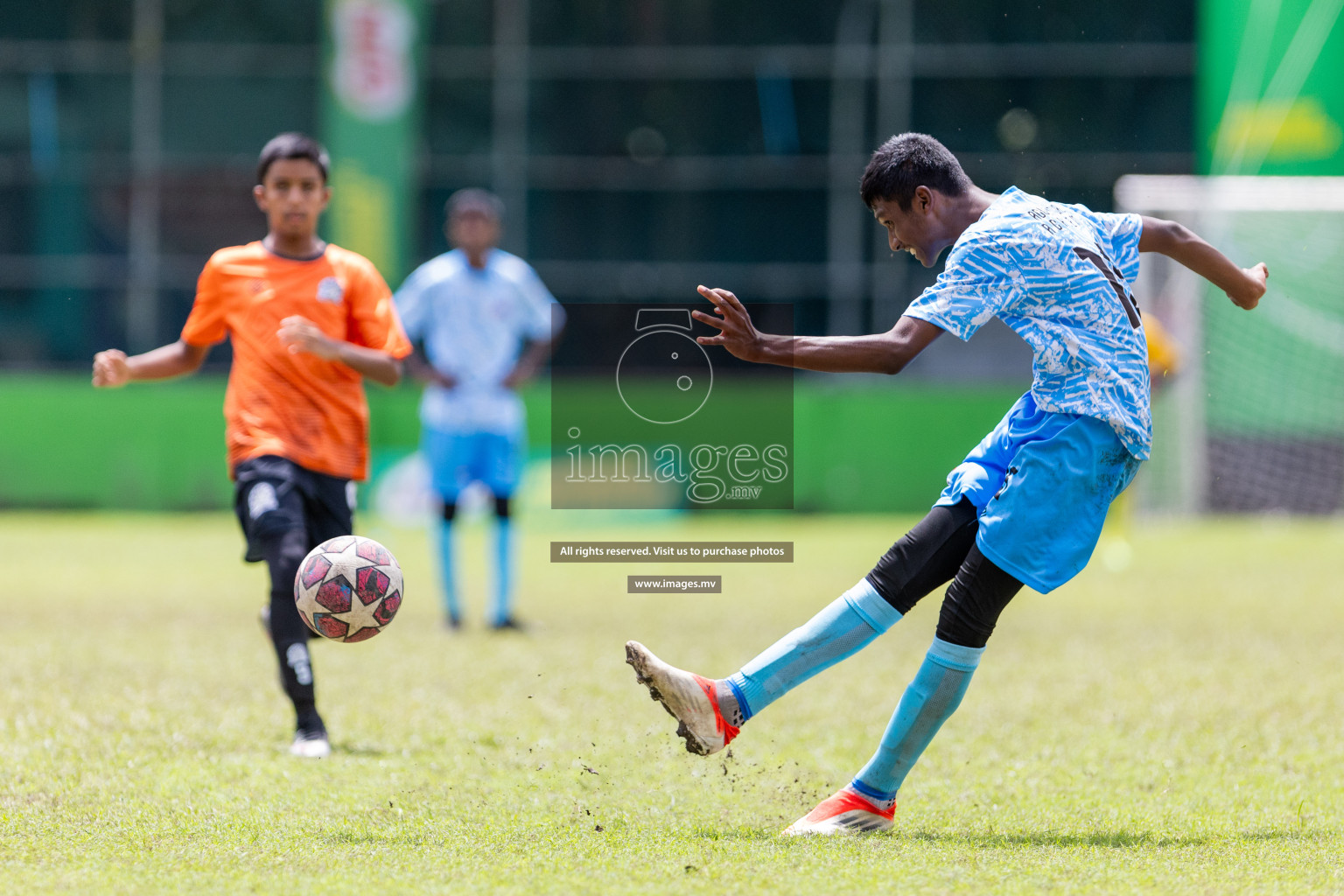 Day 2 of MILO Academy Championship 2023 (u14) was held in Henveyru Stadium Male', Maldives on 4th November 2023. Photos: Nausham Waheed / images.mv