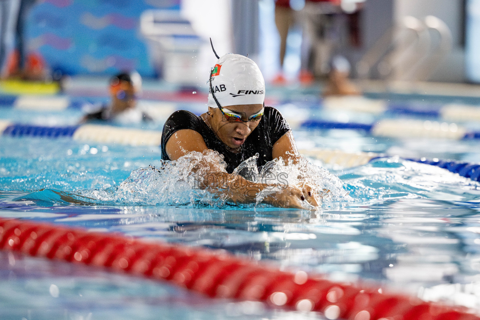 Day 5 of National Swimming Competition 2024 held in Hulhumale', Maldives on Tuesday, 17th December 2024. 
Photos: Hassan Simah / images.mv