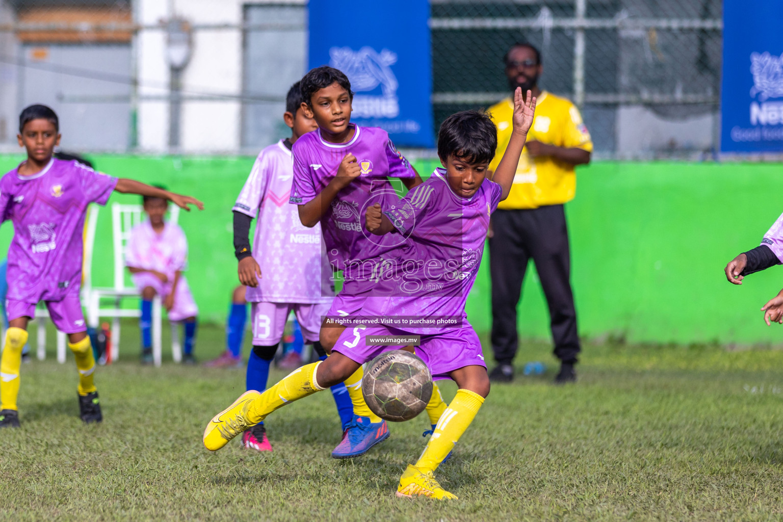 Day 2 of Nestle kids football fiesta, held in Henveyru Football Stadium, Male', Maldives on Thursday, 12th October 2023 Photos: Ismail Thoriq / Images.mv