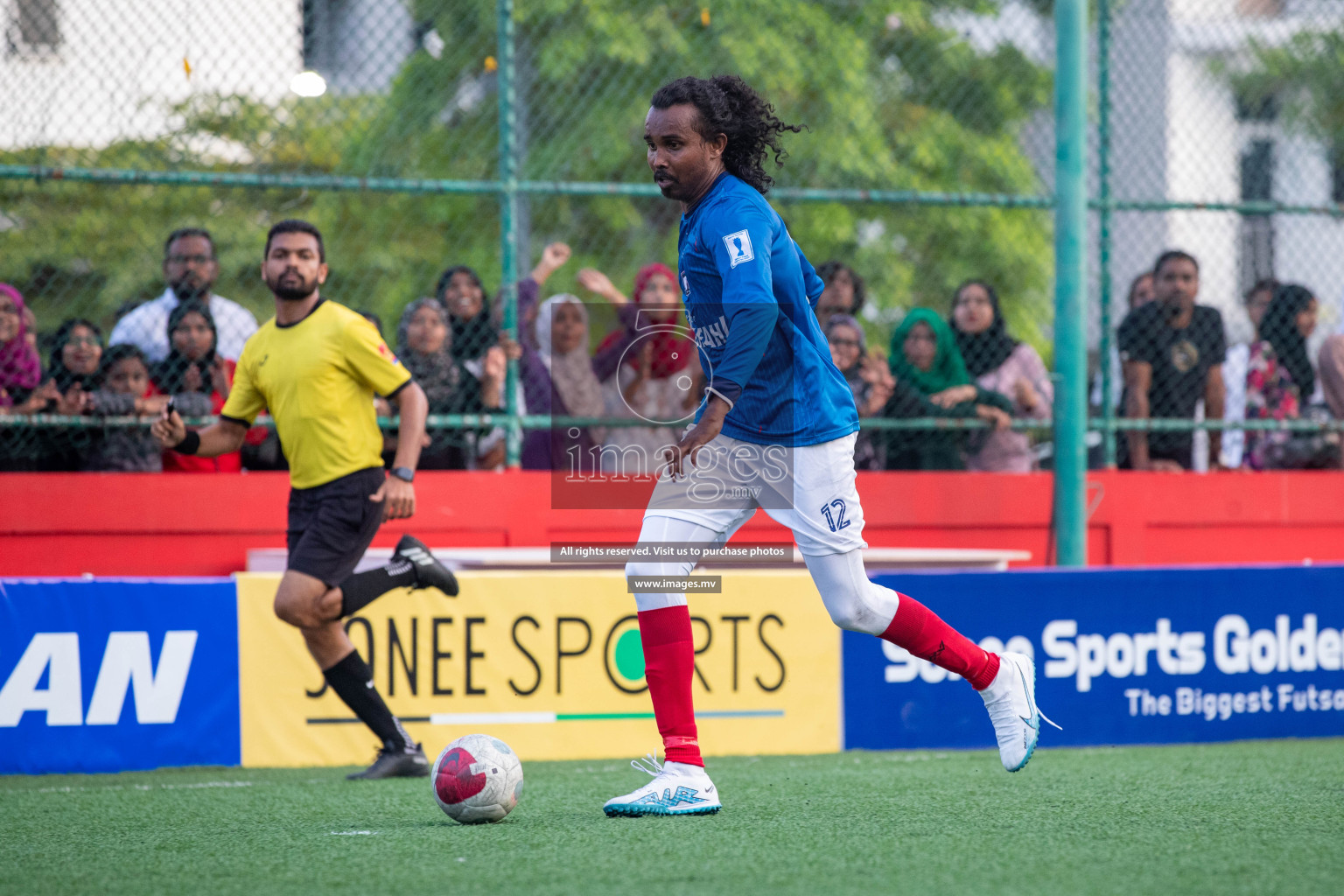 SH. Bilehfahi vs SH. Milandhoo in Day 7 of Golden Futsal Challenge 2023 on 11 February 2023 in Hulhumale, Male, Maldives