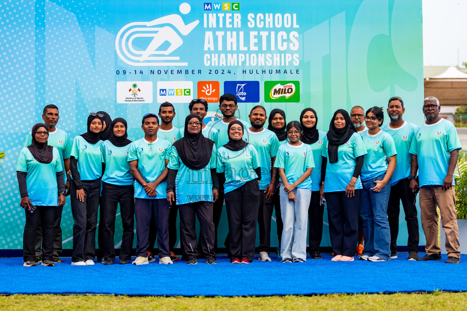 Day 6 of MWSC Interschool Athletics Championships 2024 held in Hulhumale Running Track, Hulhumale, Maldives on Thursday, 14th November 2024. Photos by: Nausham Waheed / Images.mv