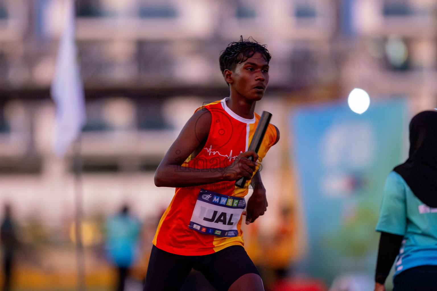 Day 4 of MWSC Interschool Athletics Championships 2024 held in Hulhumale Running Track, Hulhumale, Maldives on Tuesday, 12th November 2024. Photos by: Nausham Waheed / Images.mv