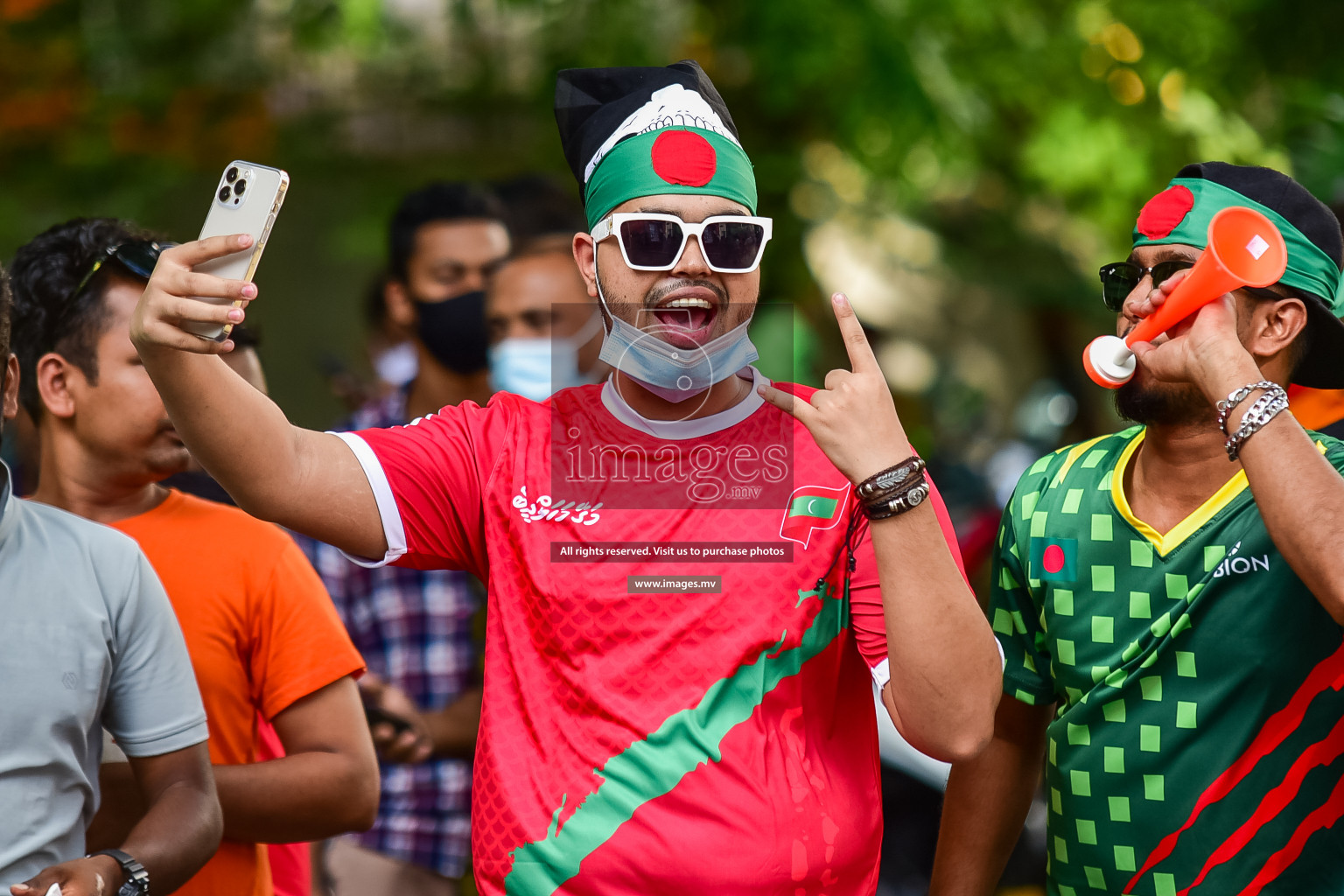 Bangladesh vs India in SAFF Championship 2021 held on 1st October 2021 in Galolhu National Stadium, Male', Maldives