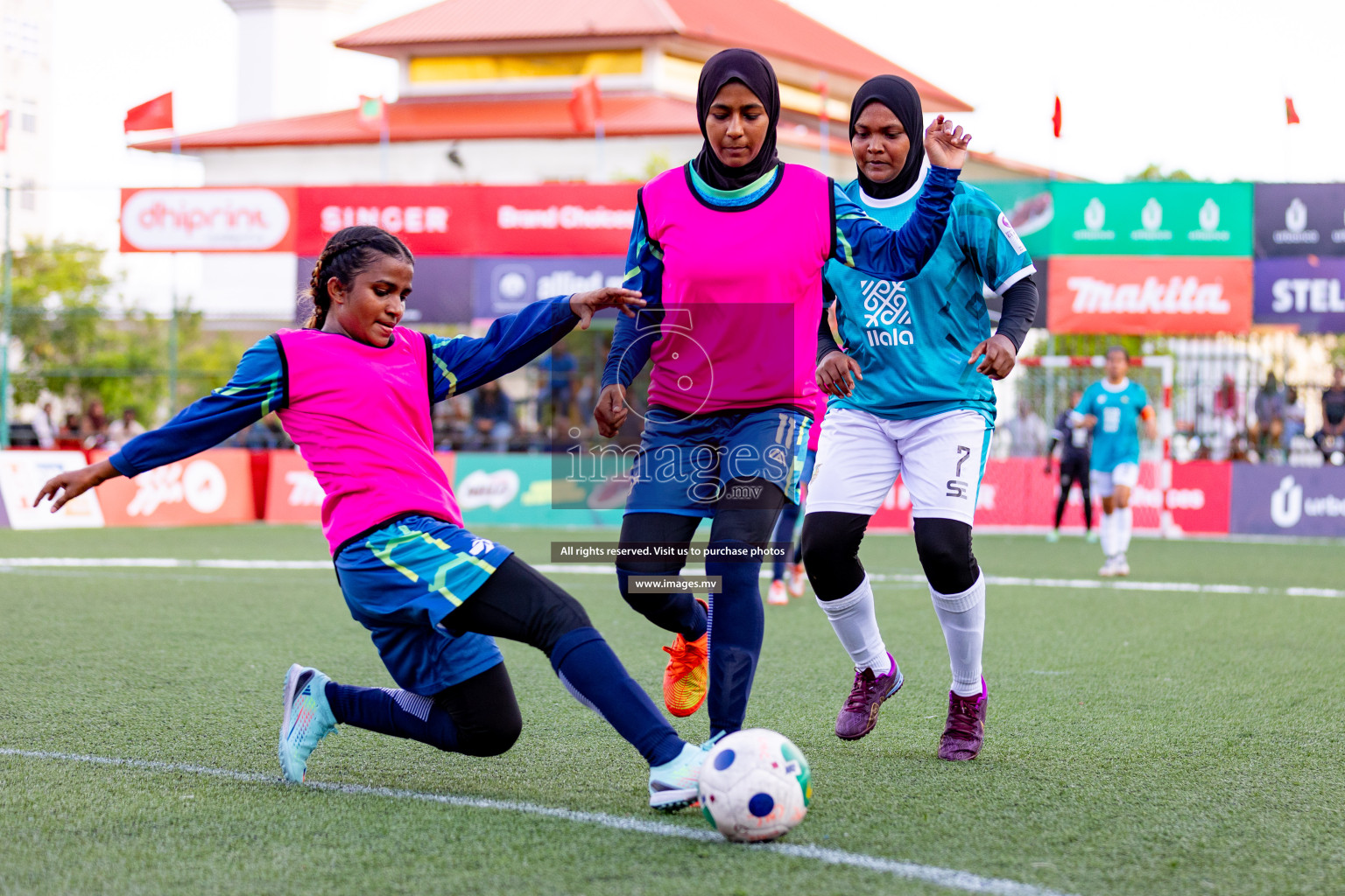 WAMCO vs MACL in 18/30 Futsal Fiesta Classic 2023 held in Hulhumale, Maldives, on Tuesday, 18th July 2023 Photos: Hassan Simah / images.mv