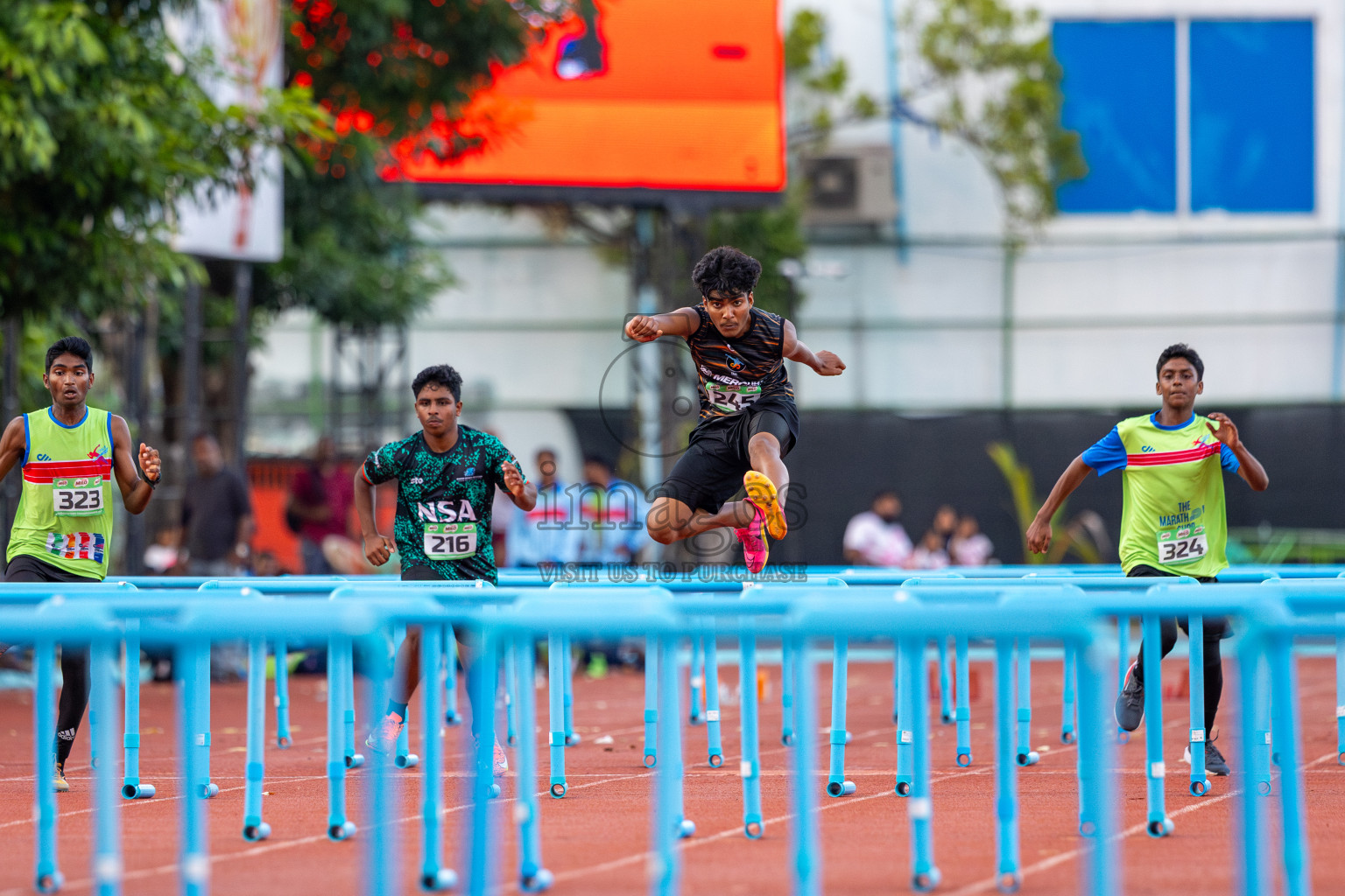 Day 2 of 12th Milo Association Championships was held in Ekuveni Track at Male', Maldives on Friday, 25th April 2025. Photos: Ismail Thoriq / images.mv