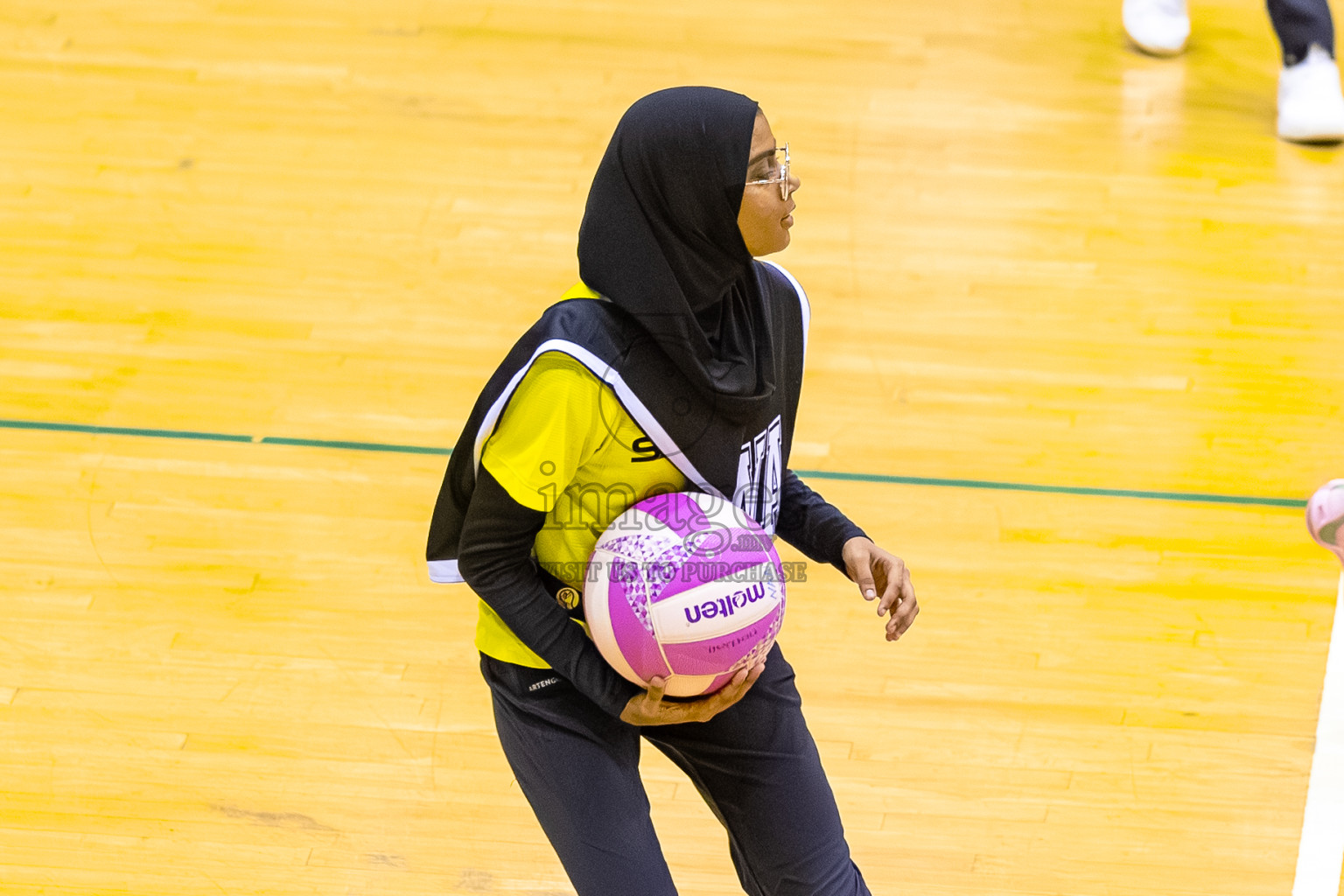 S.C. Shining Star vs KYRC in the Semi-finals of 24th Milo Netball Association Championship was held in Social Center at Male', Maldives on Wednesday, 10th September 2025. Photos: Mohamed Mahfooz Moosa / images.mv