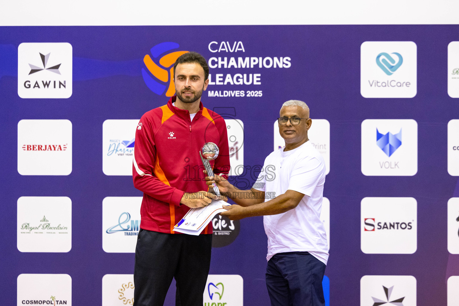 Final of CAVA Champions League 2025 held in Male', Maldives on Wednesday, 23th July 2025 at Social Center Indoor Hall 
Photos By: Mohamed Mahfooz Moosa / images.mv