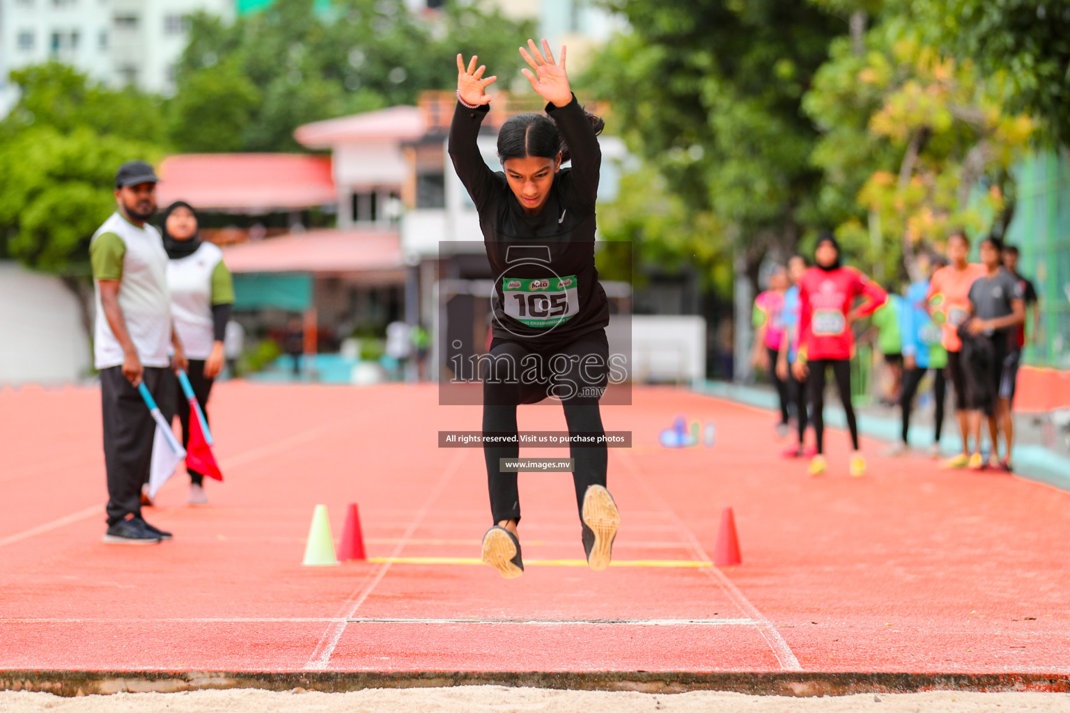 Day 2 of National Athletics Championship 2023 was held in Ekuveni Track at Male', Maldives on Friday, 24th November 2023. Photos: Hassan Simah / images.mv