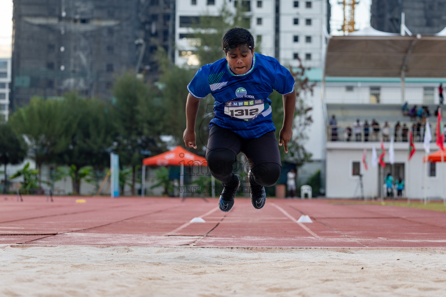 Day 1 of MWSC Interschool Athletics Championships 2024 held in Hulhumale Running Track, Hulhumale, Maldives on Saturday, 9th November 2024. 
Photos by: Hassan Simah / Images.mv