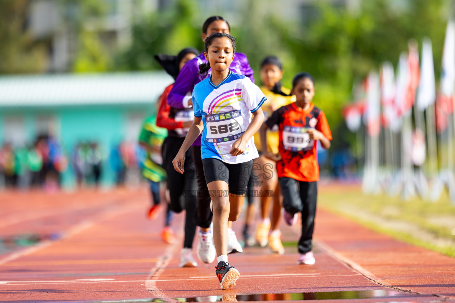 Day 1 of MWSC Interschool Athletics Championships 2024 held in Hulhumale Running Track, Hulhumale, Maldives on Saturday, 9th November 2024. 
Photos by: Ismail Thoriq / images.mv