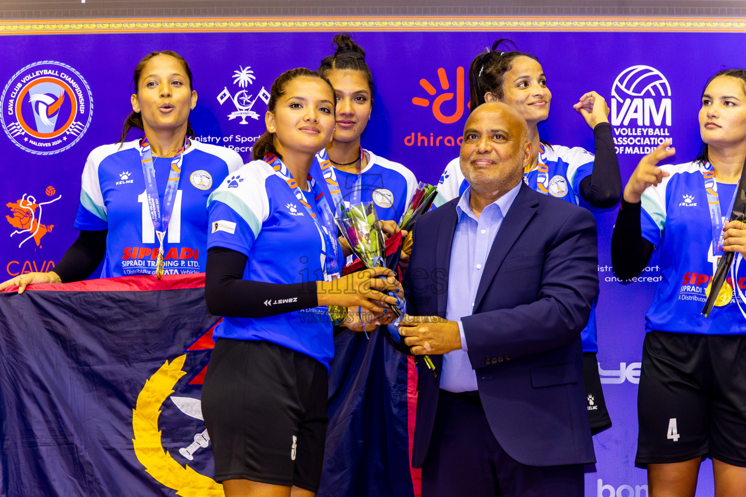 Nepal Police Club vs Humo VC in the Final of CAVA Woman's Volleyball Club Championship 2024 was held in Social Center, Male', Maldives on Saturday, 21st September 2024. Photos: Nausham Waheed / images.mv