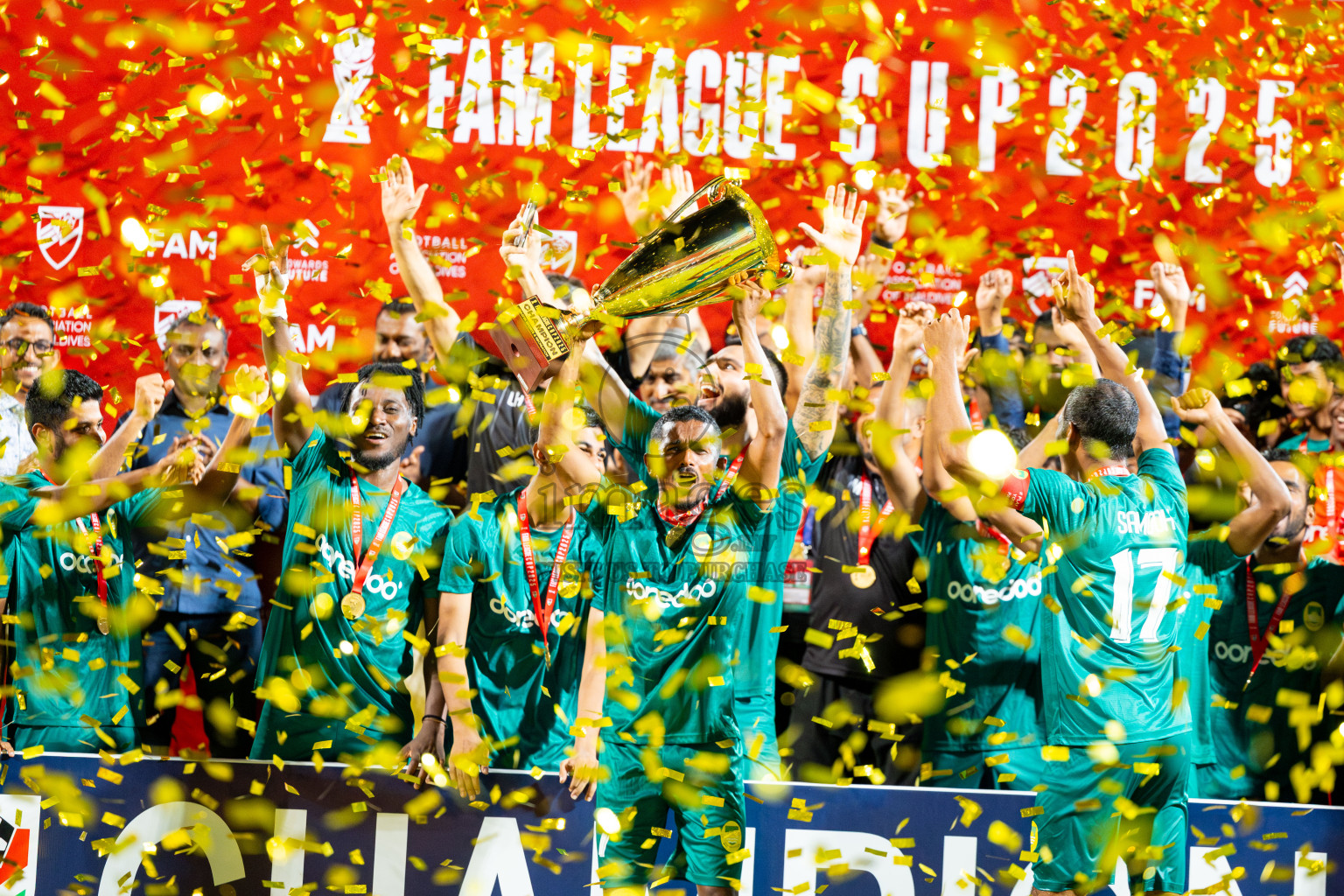 Odi Sports Club vs Maziya SR in the Final of FAM League Cup 2025 held at National Football Stadium, Male', Maldives on Wednesday, 28th May 2025.
Photos By: Ismail Thoriq / images.mv