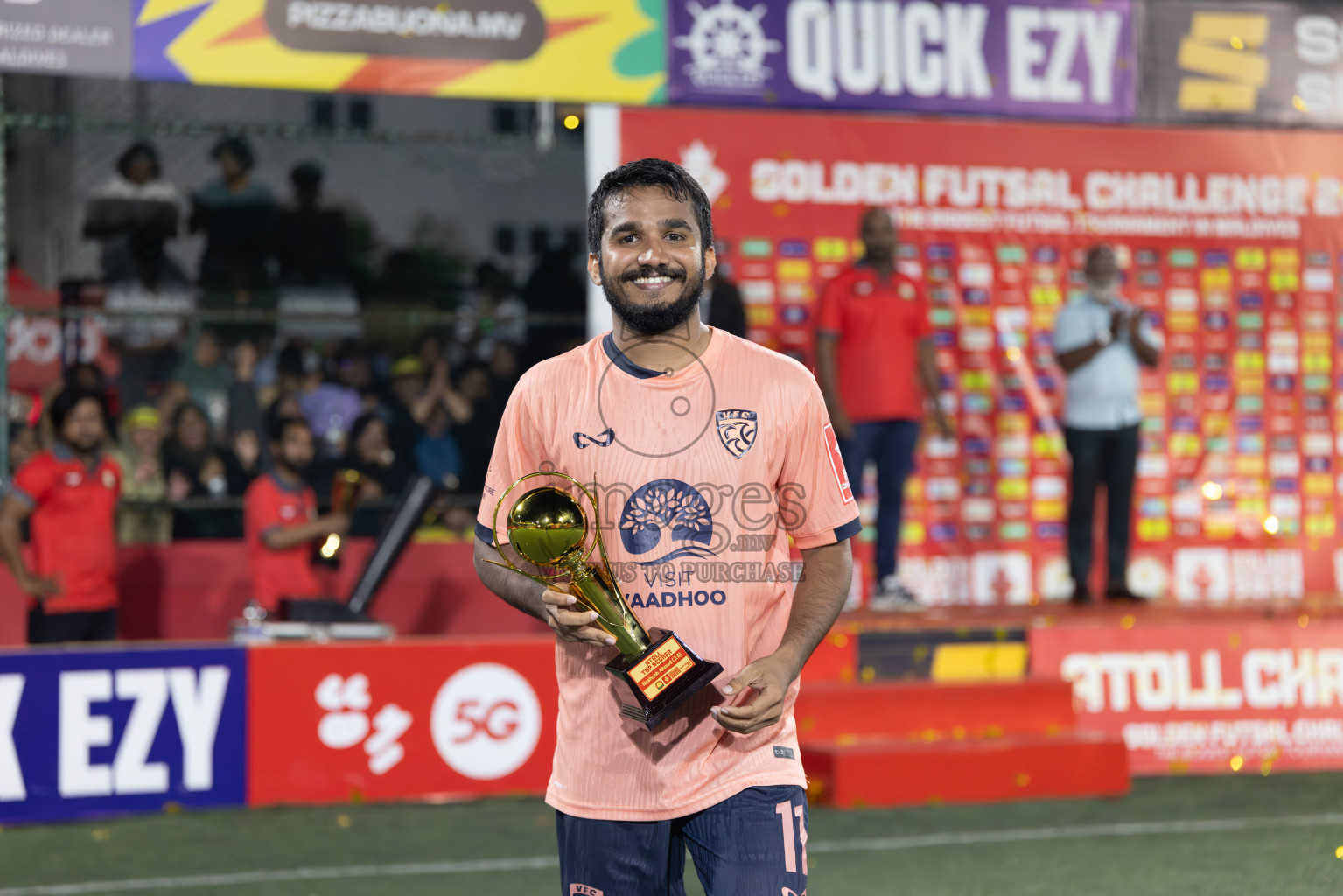 GDh Vaadhoo vs GDh Gadhdhoo in Gaafu Dhaal Atoll Final in Day 24 of Golden Futsal Challenge 2025 was held on Tuesday , 28th January 2025, in Hulhumale', Maldives. Photos: Abdulla Abeed / images.mv