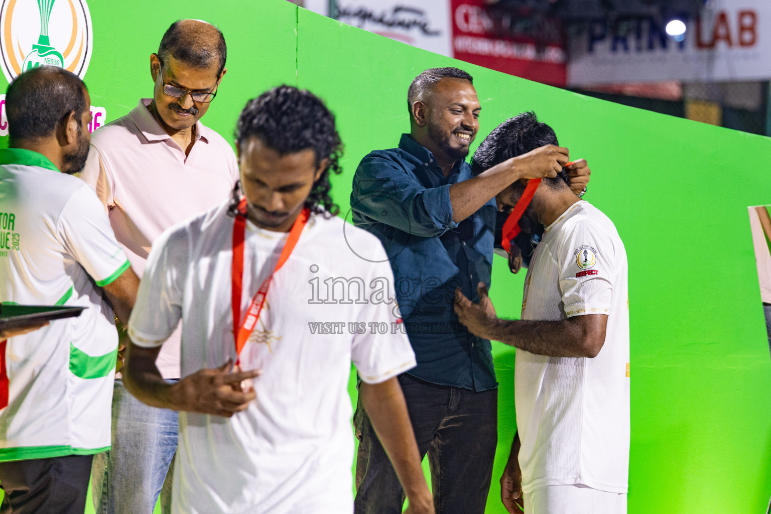 Arena vs Hawks in the Final of Milo Sector League 2025 was held in Rehendhi Futsal Ground, Hulhumale', Maldives on Tuesday, 18th November 2025. Photos: Areef Adam / images.mv