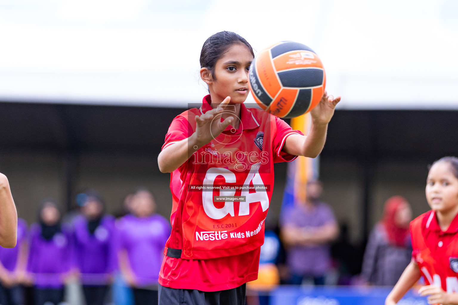 Day 1 of Nestle' Kids Netball Fiesta 2023 held in Henveyru Stadium, Male', Maldives on Thursday, 30th November 2023. Photos by Nausham Waheed / Images.mv