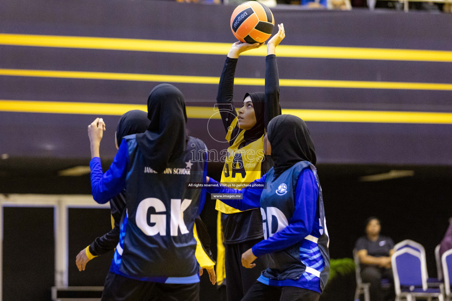 24th Interschool Netball Tournament 2023 was held in Social Center, Male', Maldives on 27th October 2023. Photos: Nausham Waheed / images.mv