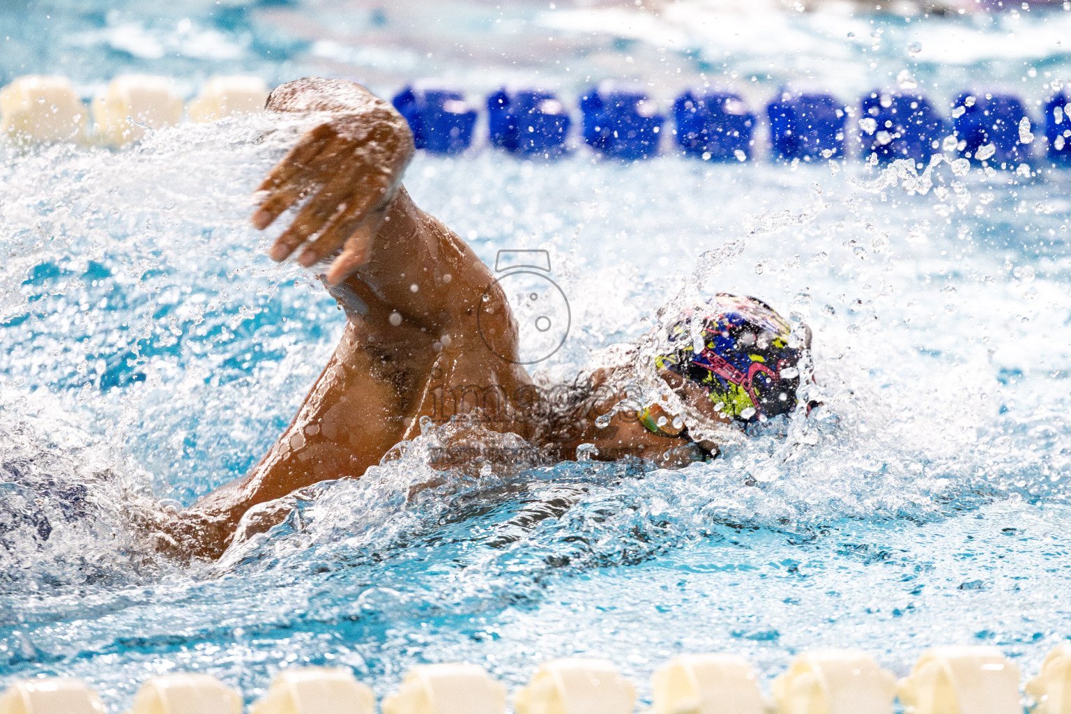 Day 5 of National Swimming Competition 2024 held in Hulhumale', Maldives on Tuesday, 17th December 2024. 
Photos: Hassan Simah / images.mv