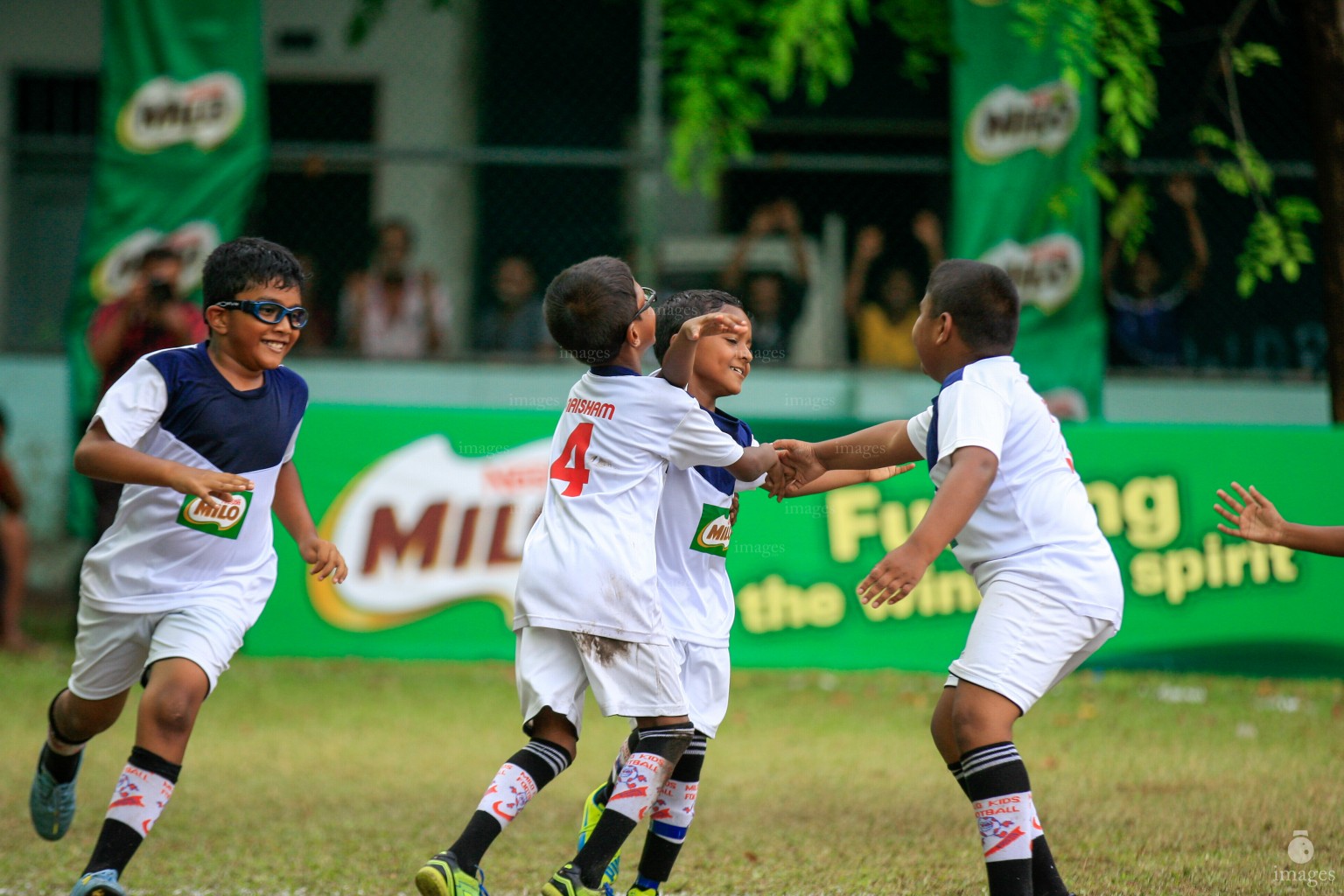 Finals  of Milo Kids Football Fiesta in Henveiru Grounds  in Male', Maldives, Saturday, April. 09, 2016.(Images.mv Photo/ Hussain Sinan).