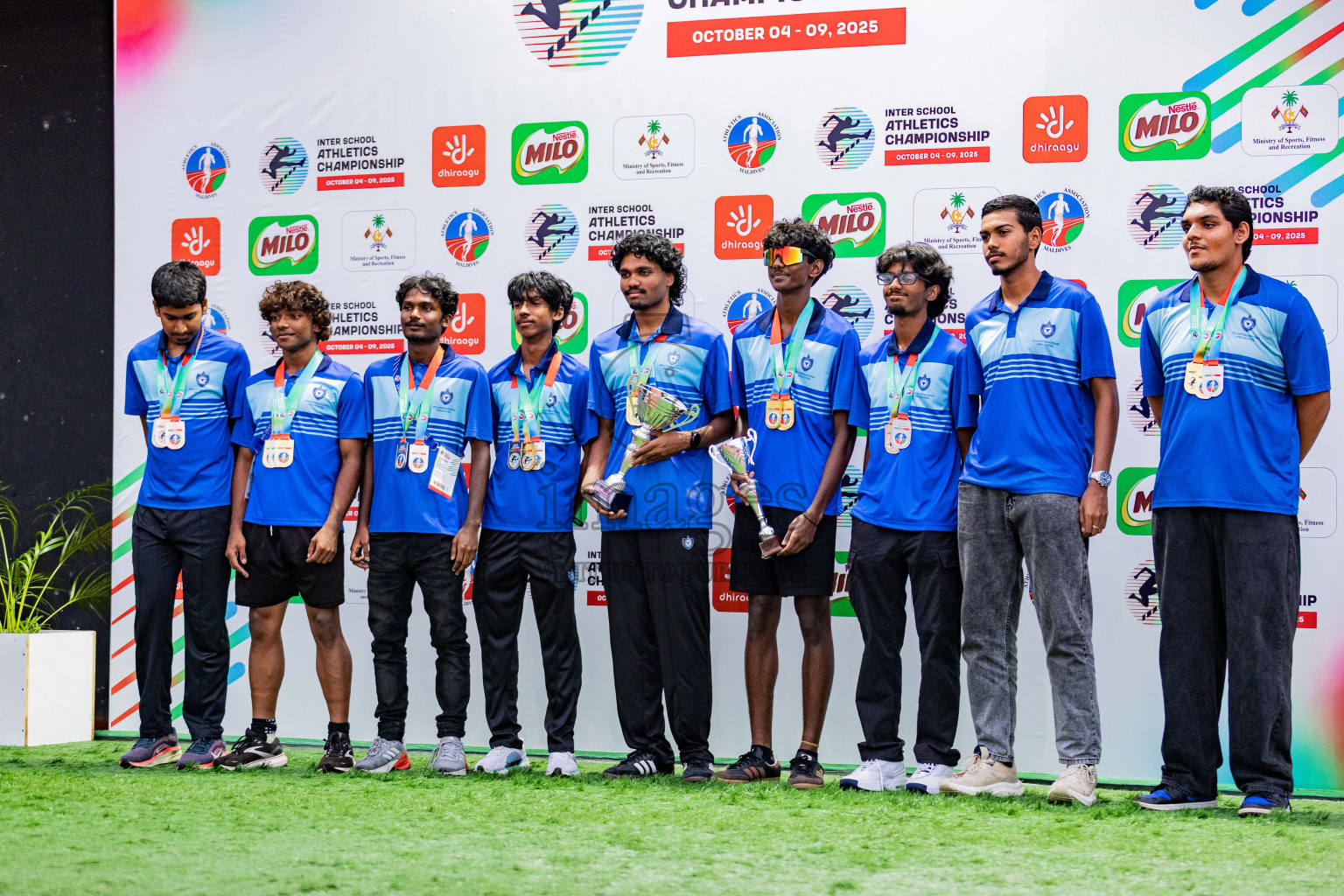 Day 6 of Inter-school Athletics Championship 2025 held in Ekuveni Synthetic Track, Male', Maldives on Sunday, 12th October 2025. Photos by: Areef Adam / Images.mv