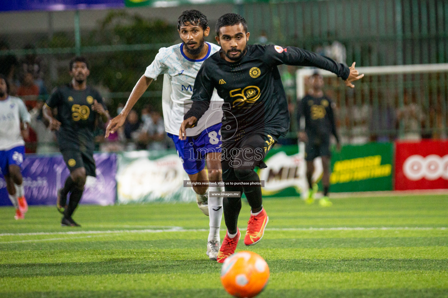 Prison Club vs MACL in the Quarter Finals of Club Maldives 2021 held at Hulhumale;, on 12th December 2021 Photos: Nasam / images.mv