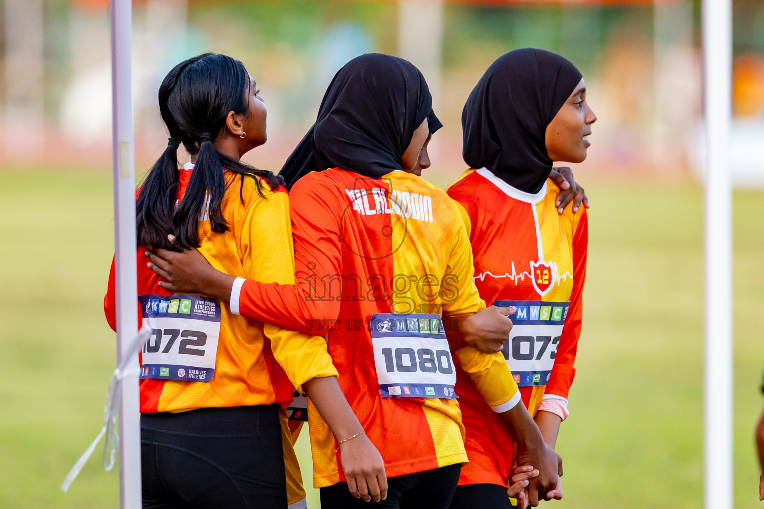 Day 4 of MWSC Interschool Athletics Championships 2024 held in Hulhumale Running Track, Hulhumale, Maldives on Tuesday, 12th November 2024. Photos by: Nausham Waheed / Images.mv