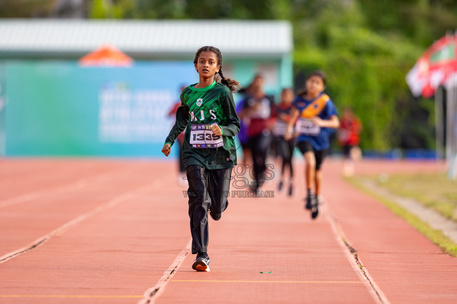 Day 3 of MWSC Interschool Athletics Championships 2024 held in Hulhumale Running Track, Hulhumale, Maldives on Monday, 11th November 2024. 
Photos by: Hassan Simah / Images.mv