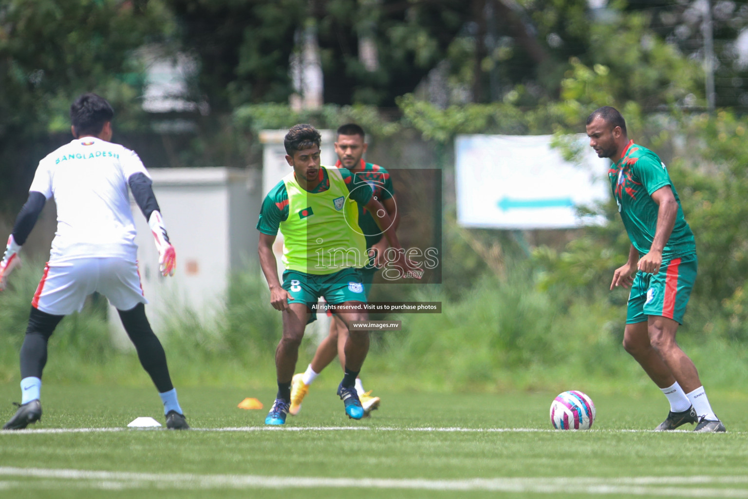 Maldives and Bangladesh Practice Sessions on 23 June 2023 before their match in Bangabandhu SAFF Championship 2023 held in Bengaluru Football Tournament