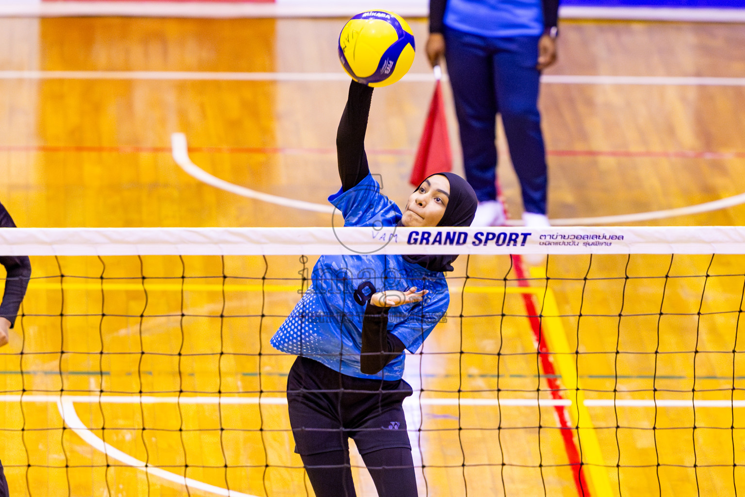 Male' City Team 1 vs Male' City Team 3 in the Finals of MILO Raajje Volley Junior Championship 2025 (U19 Girls) was held in Social Center Indoor Hall, Maldives on Sunday, 28th September 2025. Photos: Nausham Waheed / images.mv