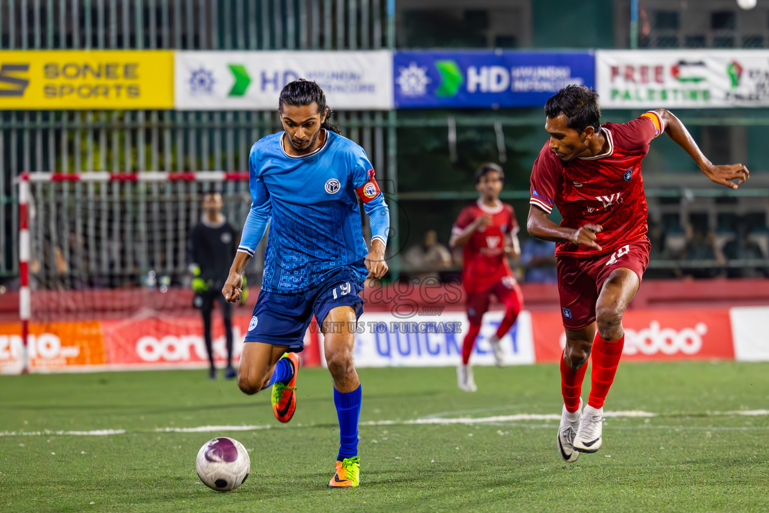 GA Dhevvadhoo vs GA Gemanafushi in Day 24 of Golden Futsal Challenge 2024 was held on Wednesday , 7th February 2024 in Hulhumale', Maldives
Photos: Ismail Thoriq / images.mv