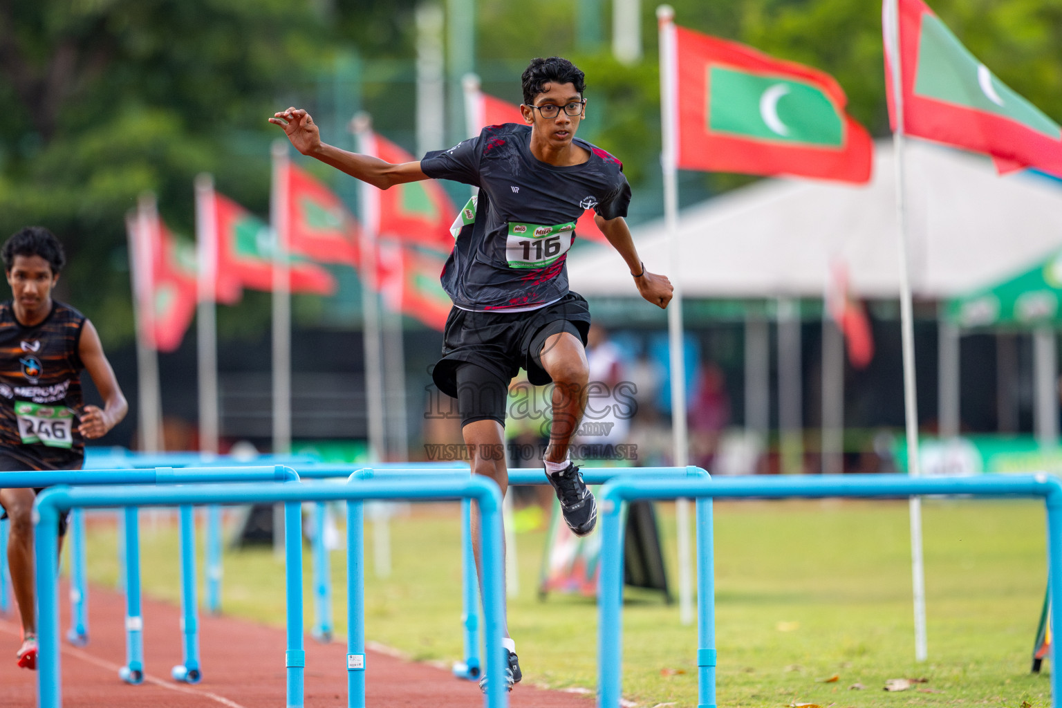 Day 2 of 12th Milo Association Championships was held in Ekuveni Track at Male', Maldives on Friday, 25th April 2025. Photos: Ismail Thoriq / images.mv